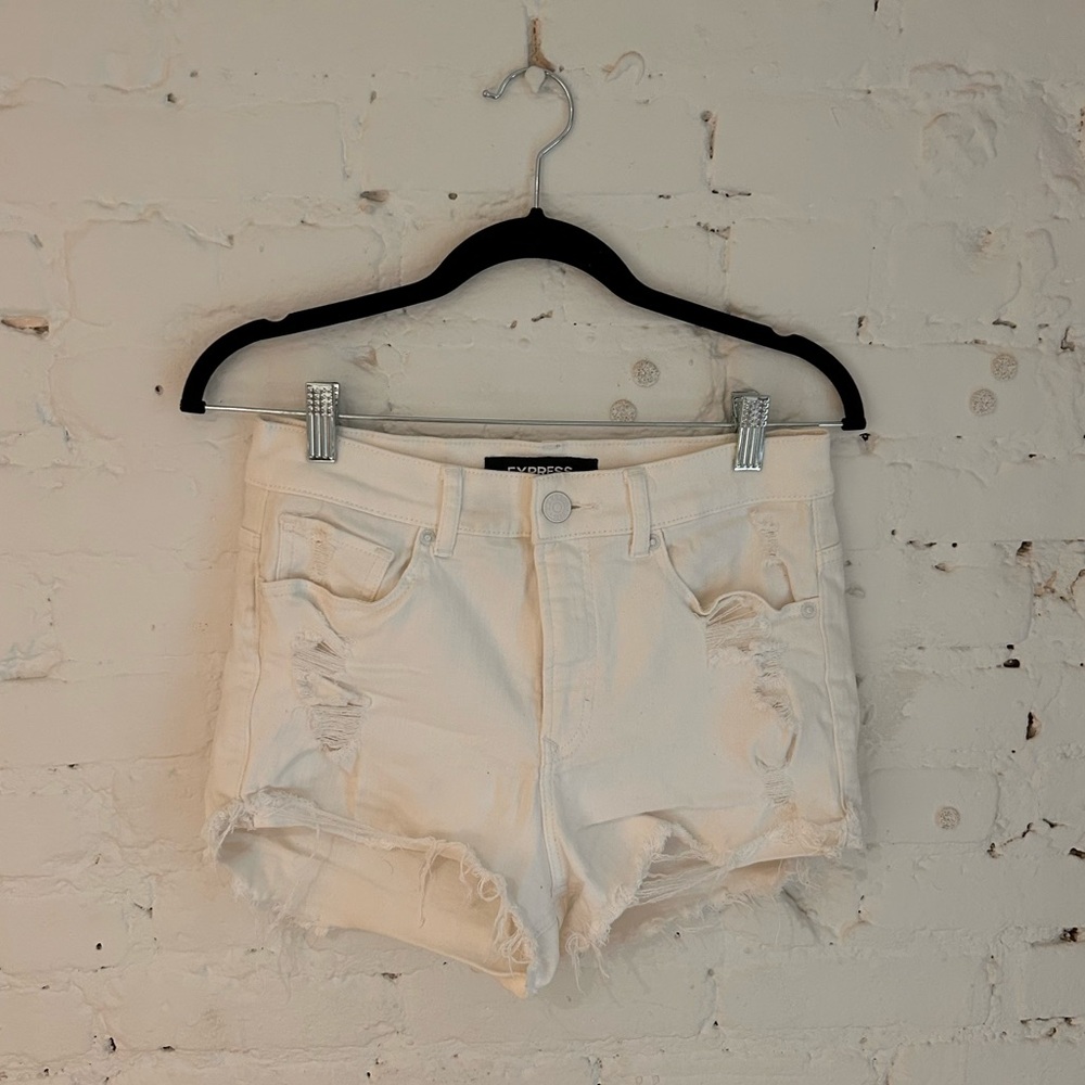 Express White Shorts